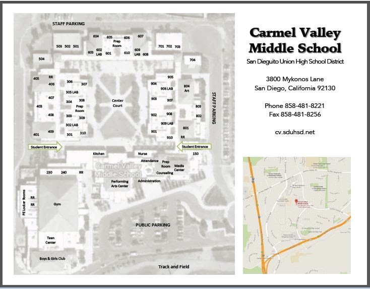 Carmel High School Campus Map Map